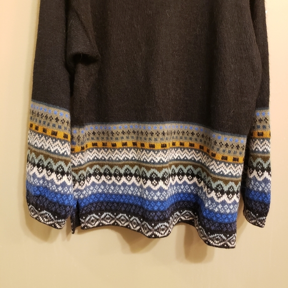 Fair Isle Alpaca Loreto, Mexico hand-woven, crew neck sweater, women's s… - Picture 5 of 8